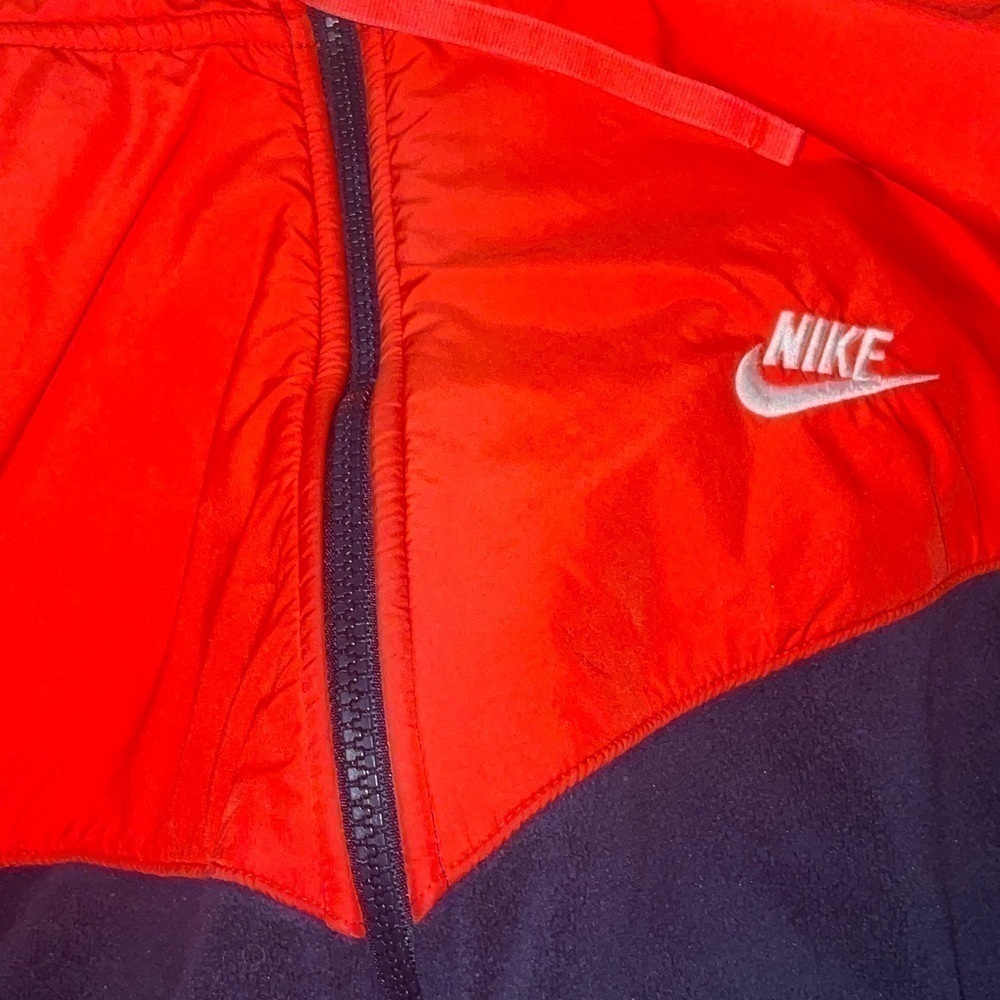 Nike NSW Polar Fleece Wind-runner 929114 451 Navy/White-Red New Men's Size 2XL - Picture 3 of 8